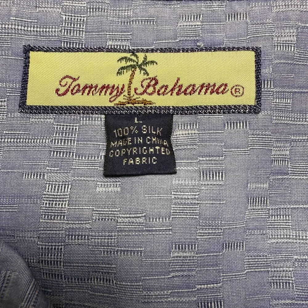 Tommy‎ Bahama Men's Silk Hawaiian Floral Camp Shirt Size L Short Sleeve Tropical